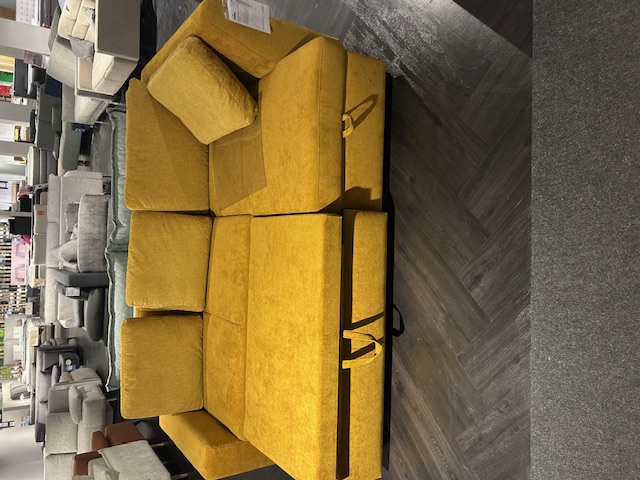 Ecksofa, senfgelb, mit Gästebett - Pro Flexx XC