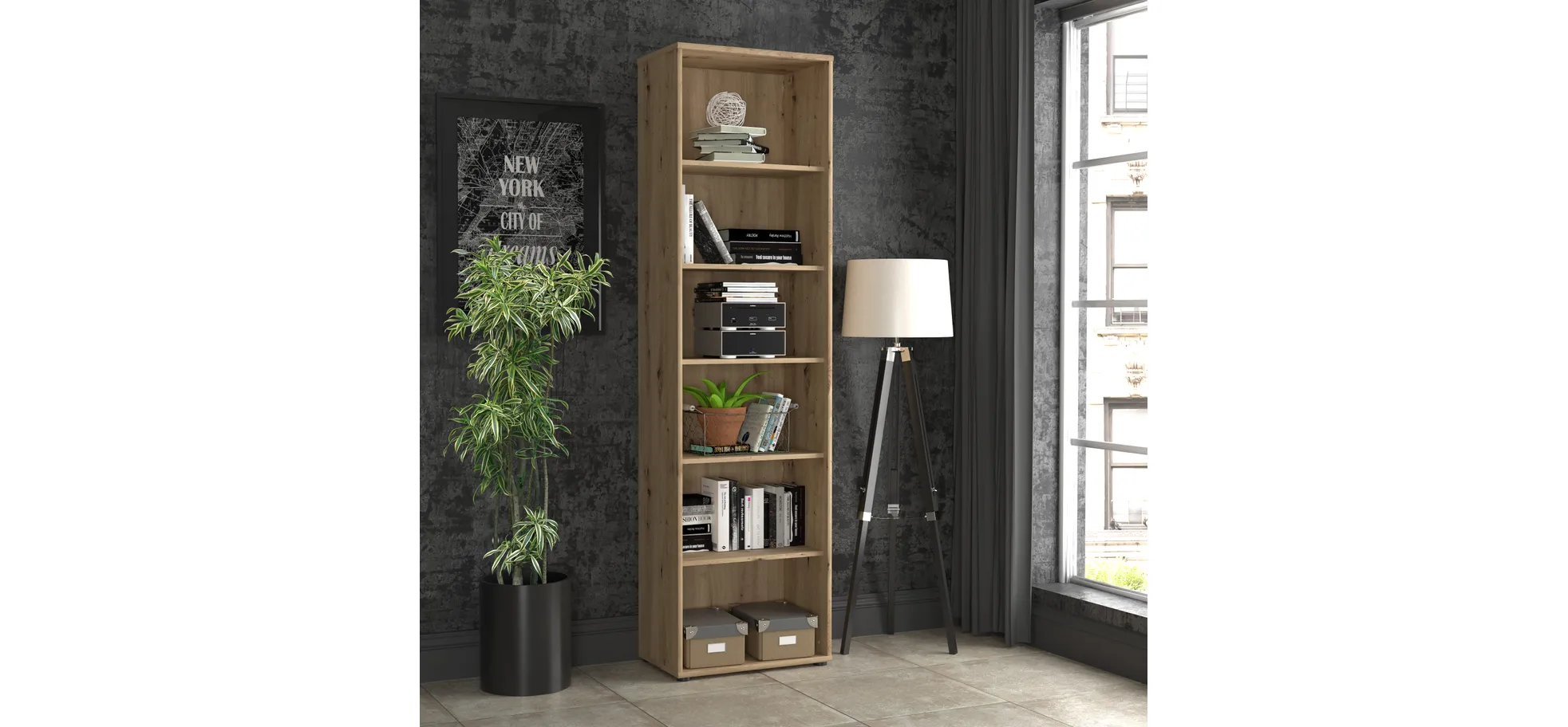 Regal, Artisan Eiche  - Faik