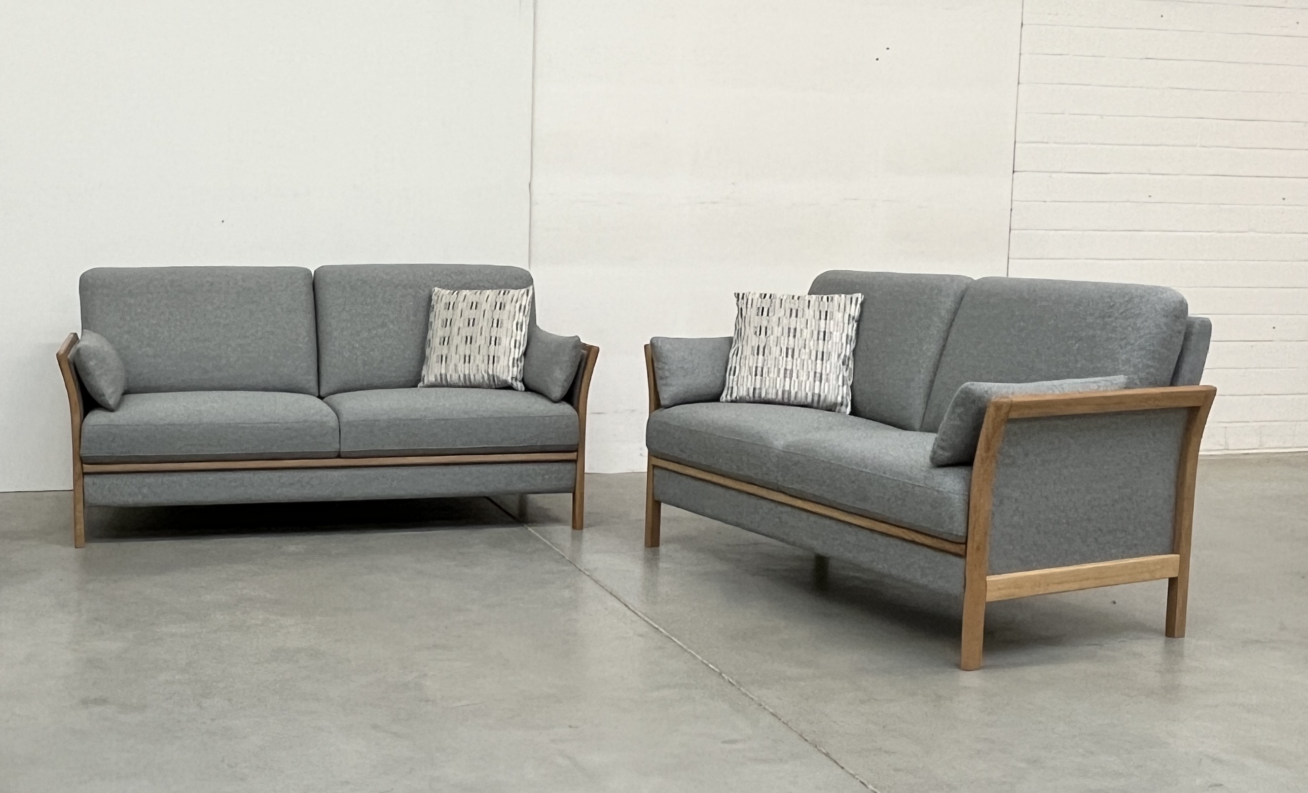 Polstergarnitur, grau/türkis meliert - MyStyle 2176