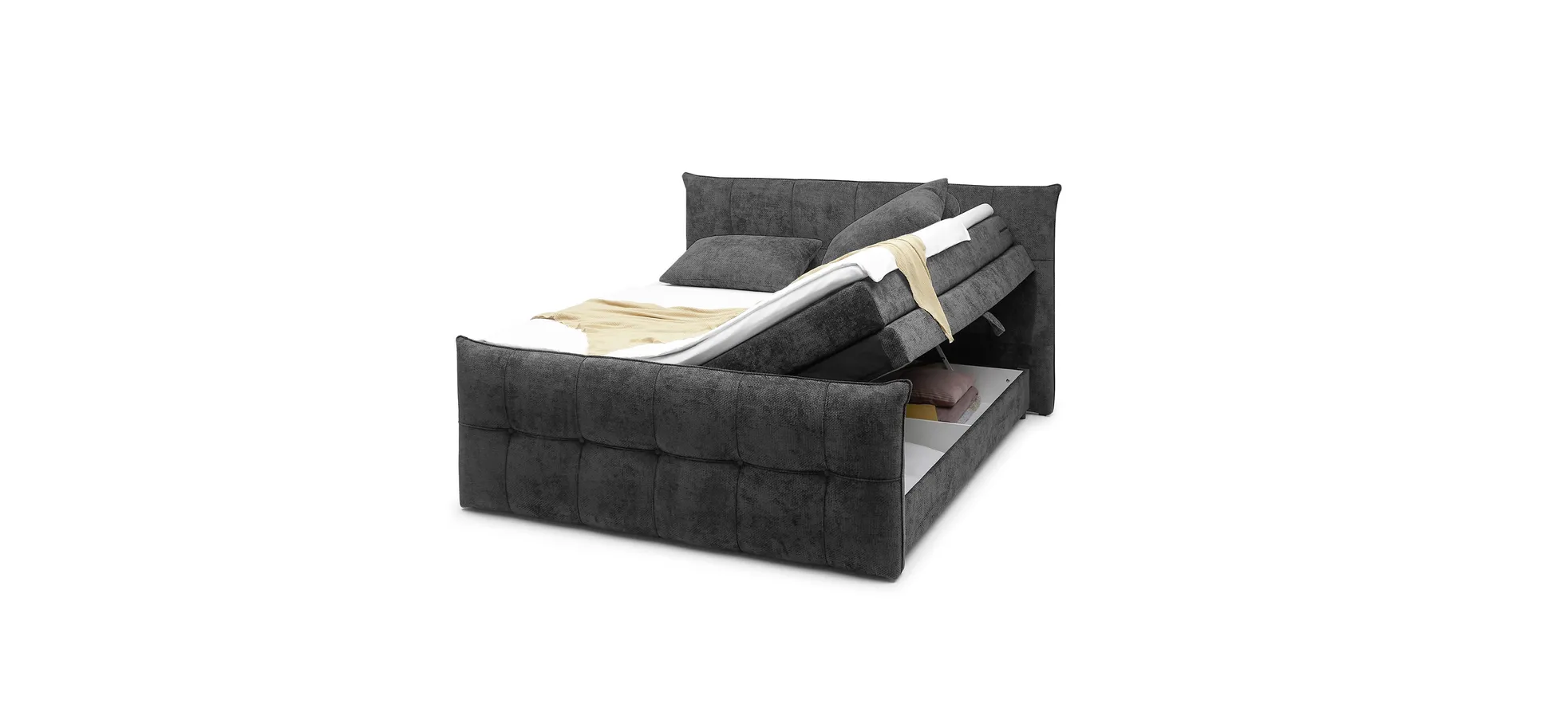 Boxspringbett, winter moss - Emilla