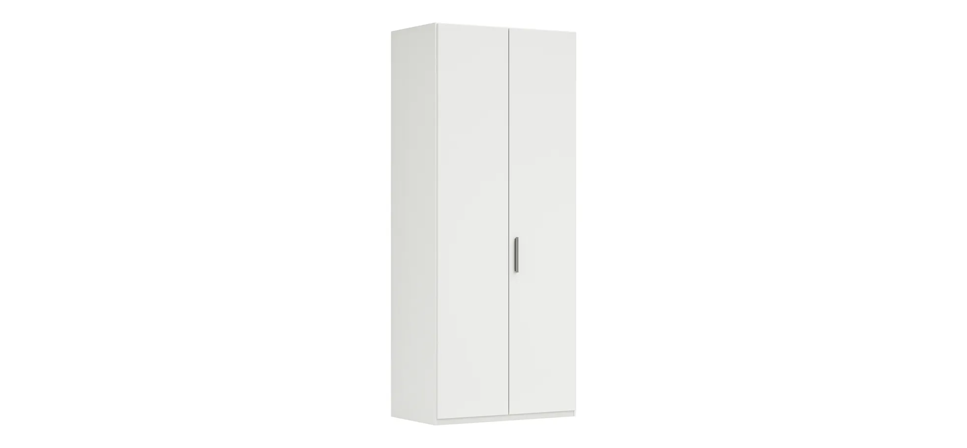 Drehtürenschrank Viana - B. ca. 101 cm, Lack, Weiß