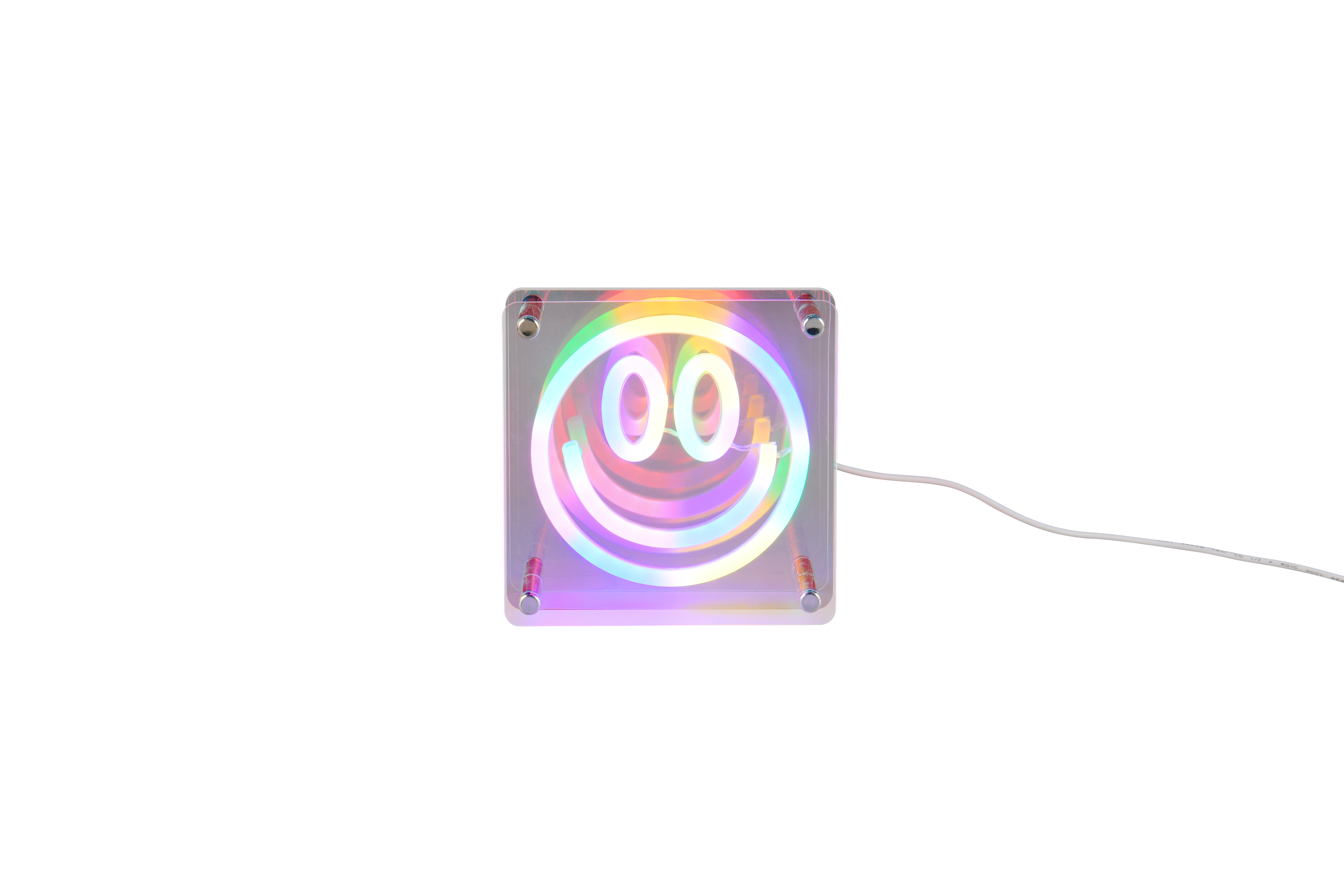 Tischleuchte ANELLI - LED, Acryl, Multi, iris., ca B.14,5x H.14,5x T.5cm